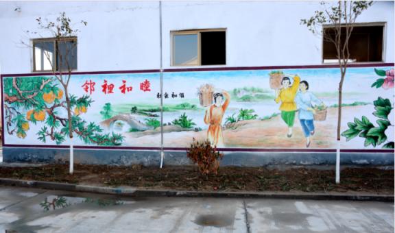 金寨乡镇文化墙 乡风文明焕发新活力