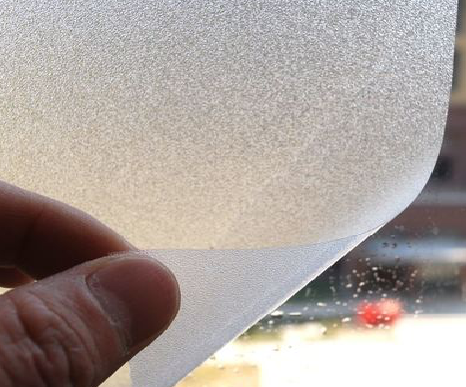 金寨玻璃门外面粘广告用什么材料好？